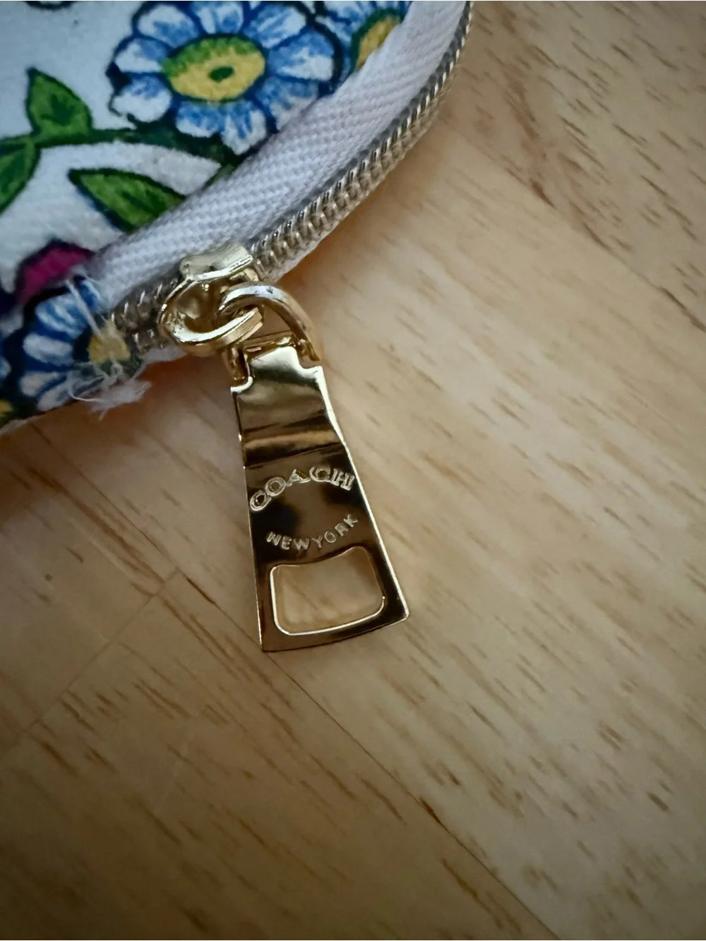 Coach small zip